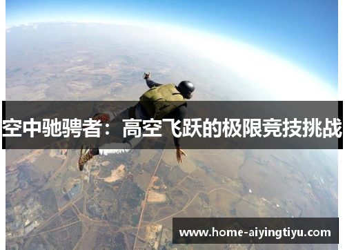 空中驰骋者：高空飞跃的极限竞技挑战